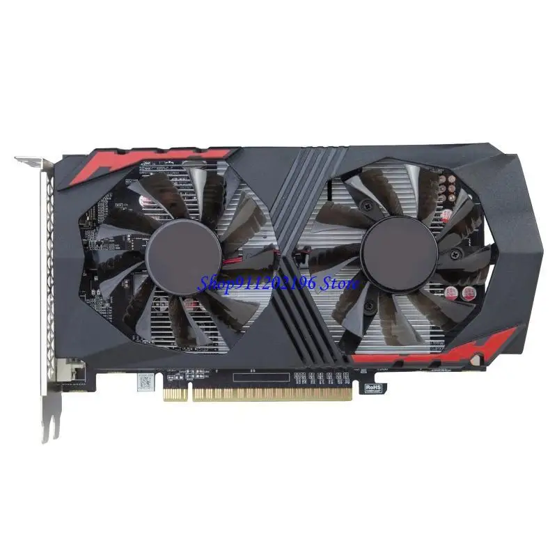 P82A Professional 1050TI 4GB GDDR5 128 Bit Direct Gaming Graphics Card PCI for Express 16X with Twin Cooling Fan VGA Card