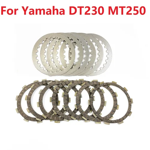 Disco de placa de embrague de motor de 250cc para yamaha Loncin MT250 kayo KT250 hengjian 2T DT230, motocicleta dirt bike DT125 DT230 TSE250