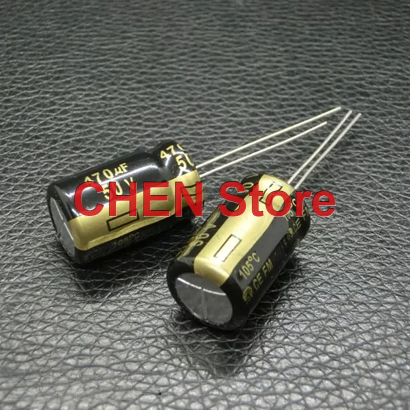 50PCS/lot original Matsushita FM 470UF 50V 12.5X20MM 105C 50V470UF Electrolytic Capacitor free shipping
