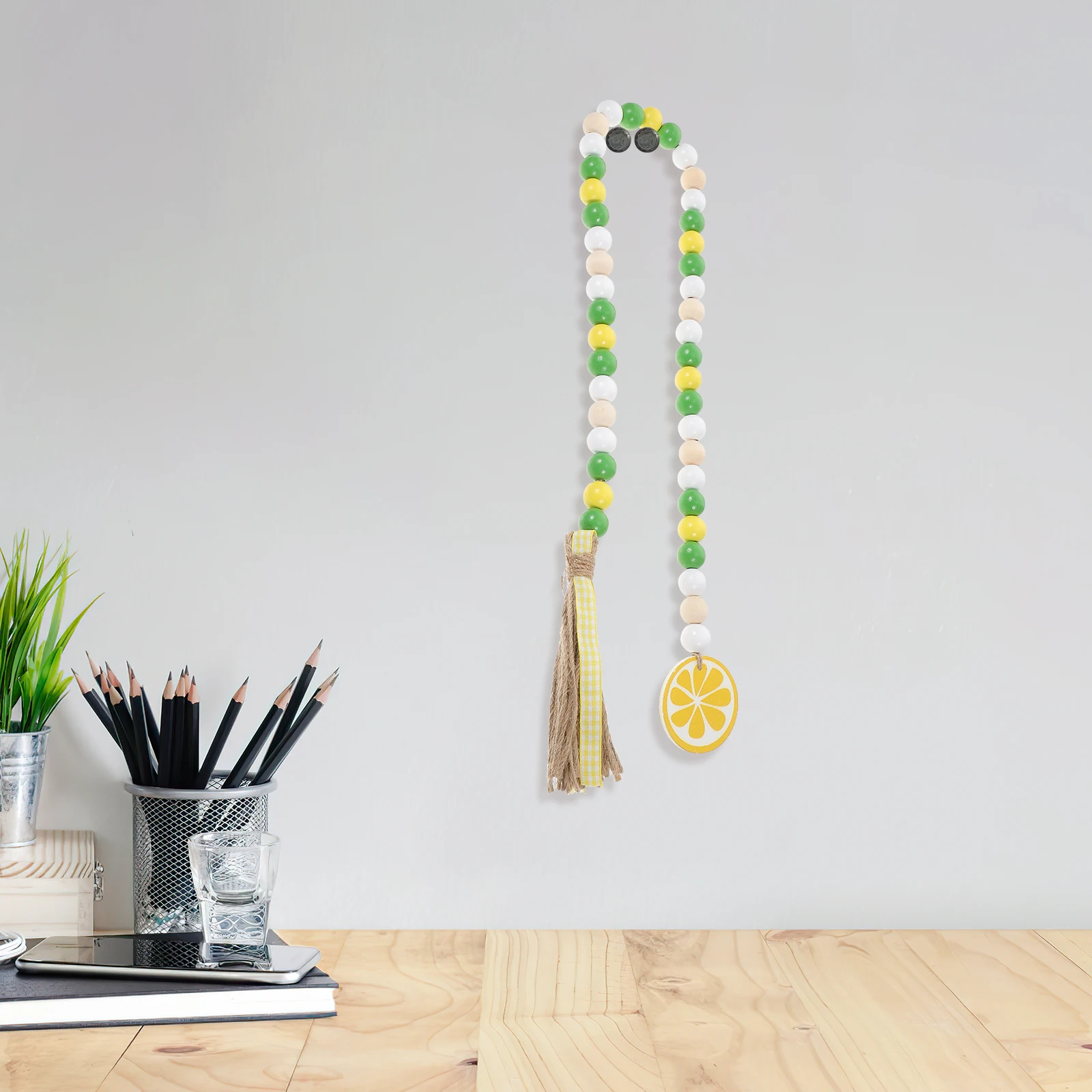 3 Pcs Lemon Tassel Beads Tassels Hanging Adornment Home Decoration Pendant Wreath