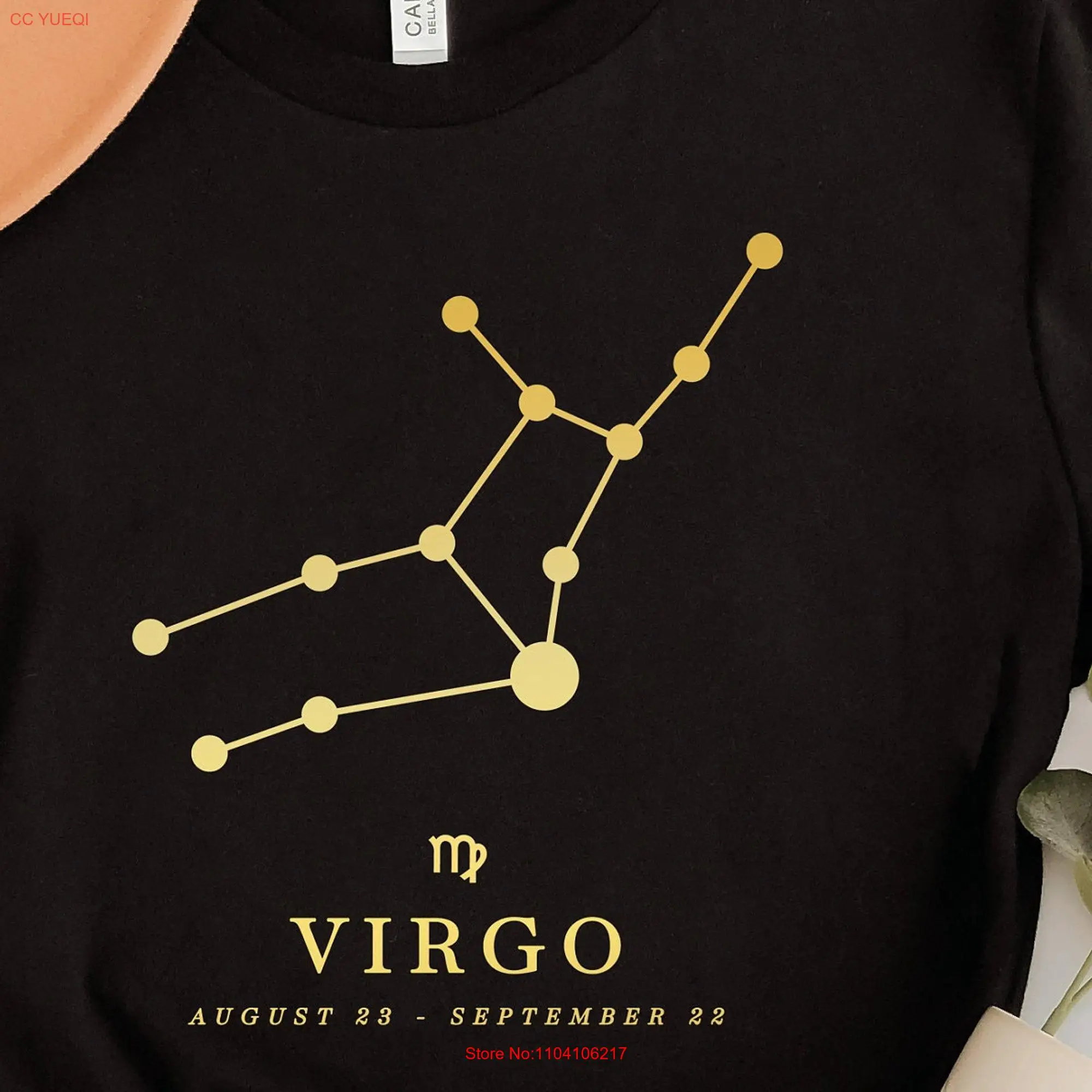 Virgo T Shirt Birthday Zodiac long or short sleeves