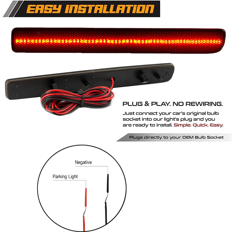 2 قطعة LED المصد الخلفي عاكس أضواء الذيل مصابيح الفرامل لاند روفر رينج روفر سبورت L320 ديسكفري LR3 LR4 اكسسوارات السيارات #3