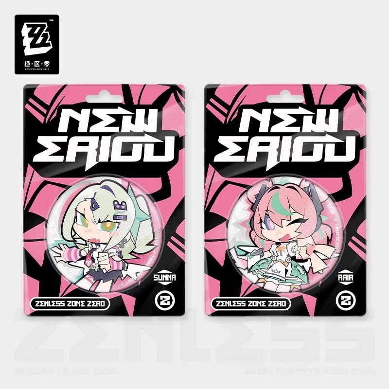 

[Genuine] miHoYo Game Zenless Zone Zero Sunna Aria Q-version Tinplate Badge Anime Brooch Clothing Accessories Cosplay Xmas Gifts