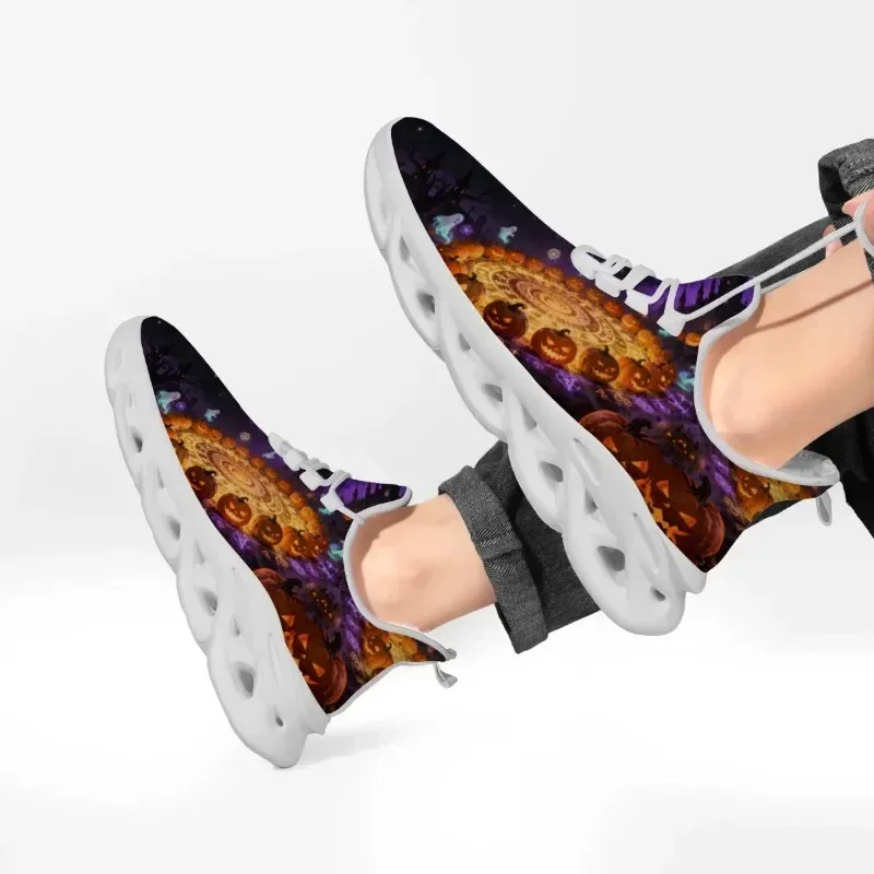 

Children's Casual Shoes Flat Bottom Low Top Round Toe Christmas Cartoon Pattern Festival-themed Laced Casual Sports Shoes