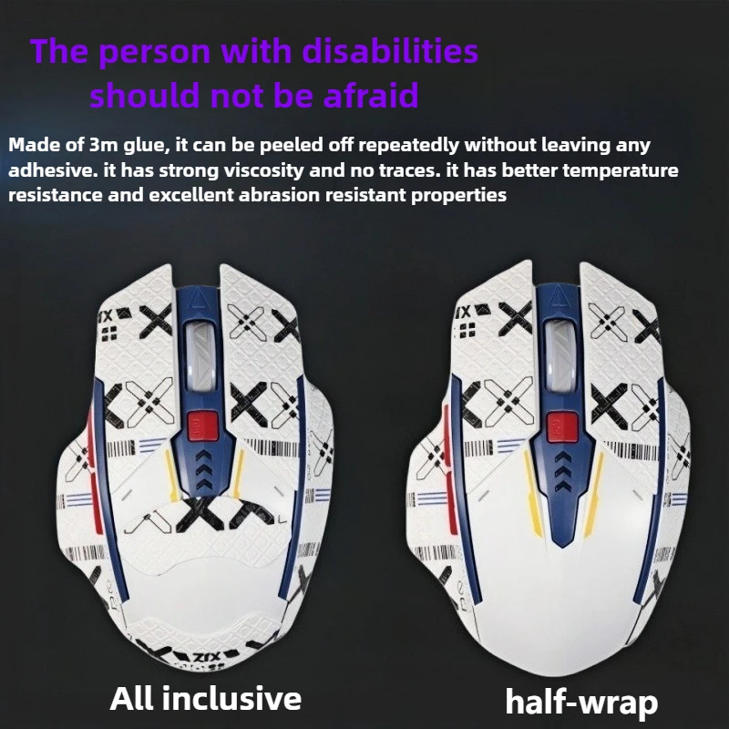 Anti-slip Sweat-absorbing And Personalized Gaming Decals For Inphic F9/M6P Mecha Edition Universal Mouse Suitable For Esports