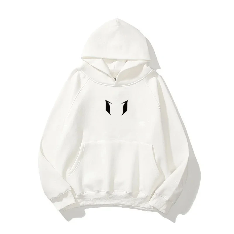 

Autumn men's comfortable long-sleeved hooded sweatshirt with fox ear pattern printed loose and trendy streetwear