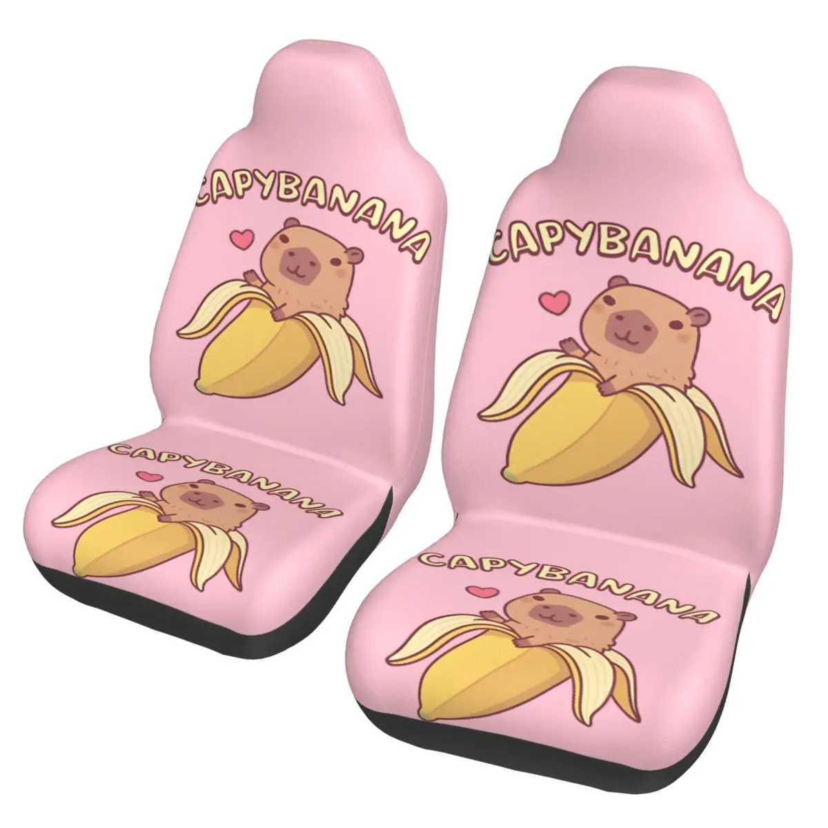 

Cute Capybara In Banana Capybanana Funny Pun Car Seat Cover Protector Interior Accessories Car Seat Covers Fiber Hunting