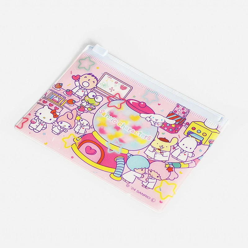 Sanrios mini bolsa de moedas hellokittys kuromi melody fone de ouvido linha de dados sacos de armazenamento bonito saco chave viajando portátil pequenos sacos