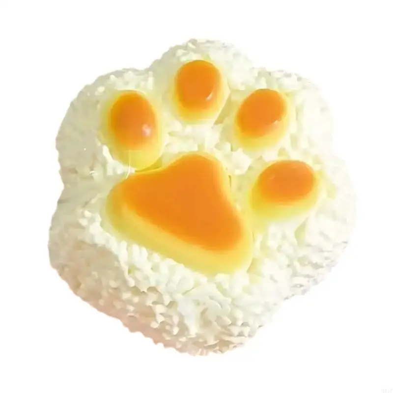 

581F Creative Yolk Paws Bounce Paws Figurine Maltose Novelty Gag Table Toy