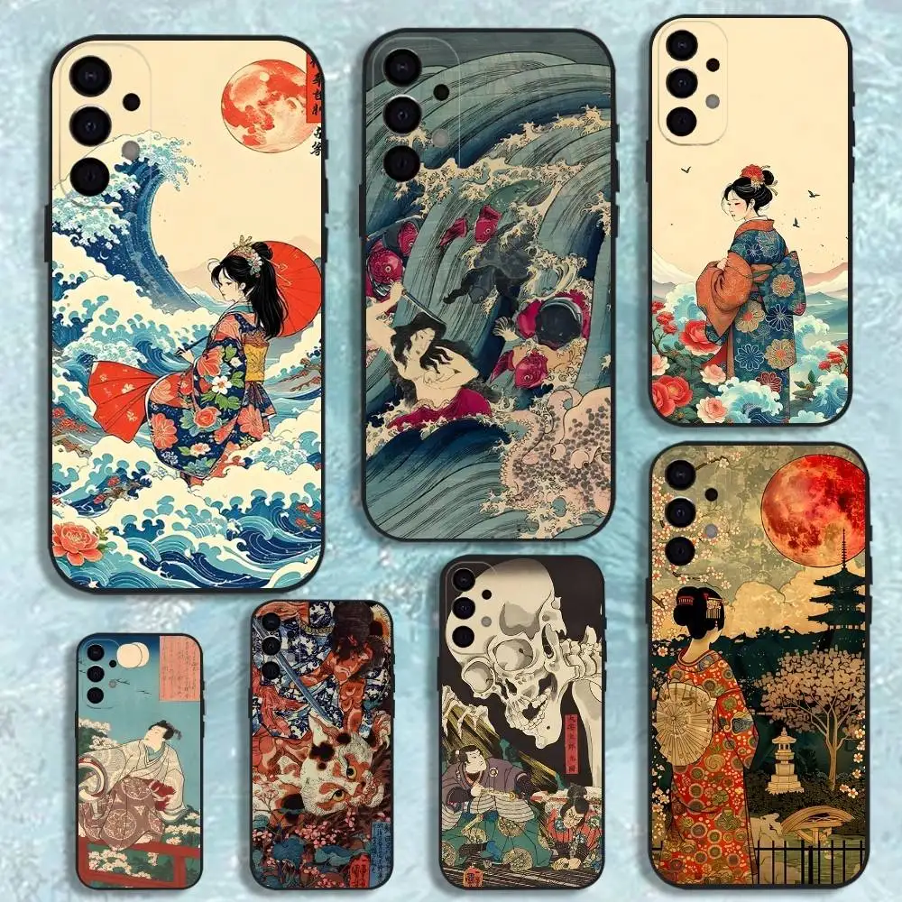 

Utagawa Kuniyoshi Ukiyoe Art Phone Case For Samsung S25,S24,S21,S22,S23,S30,Ultra,S20,Plus,Fe,Lite,Note,10,9,5G Black Cover