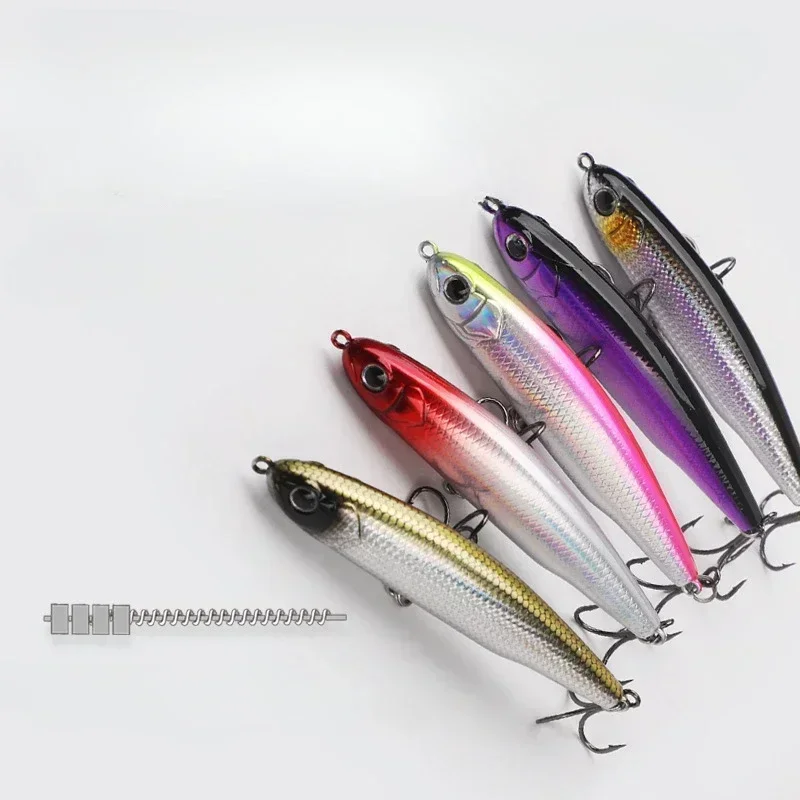 

1pcs Sinking Pencil 7g-16.5gFishing Lure WeightSystem Silicone Bait Treble Hook SwimbaitWobblerTackle Jerkbait Artificial Baits