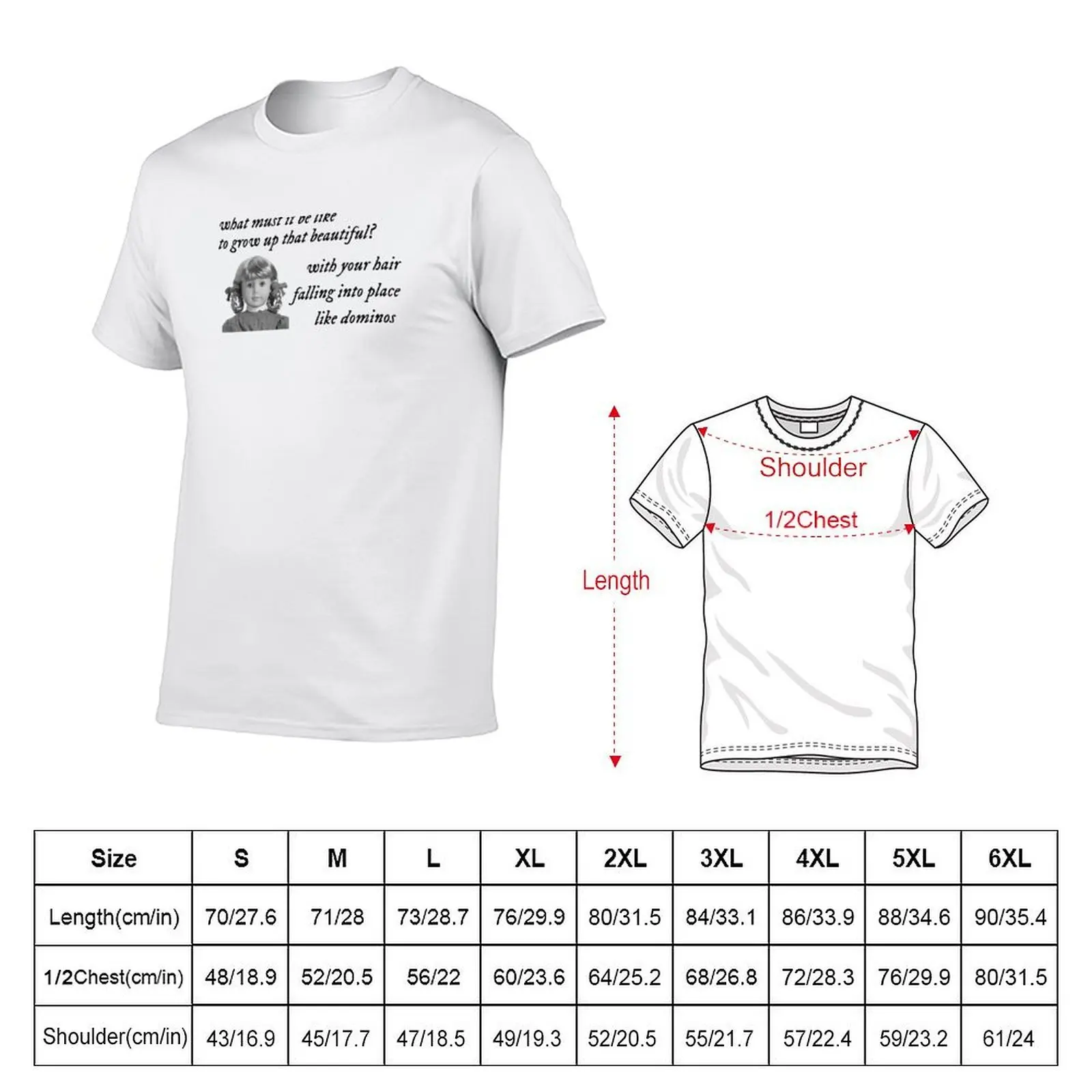 with your looped braids falling into place like dominos T-Shirt man graphic t shirt printed t shirts for man T-Shirt
