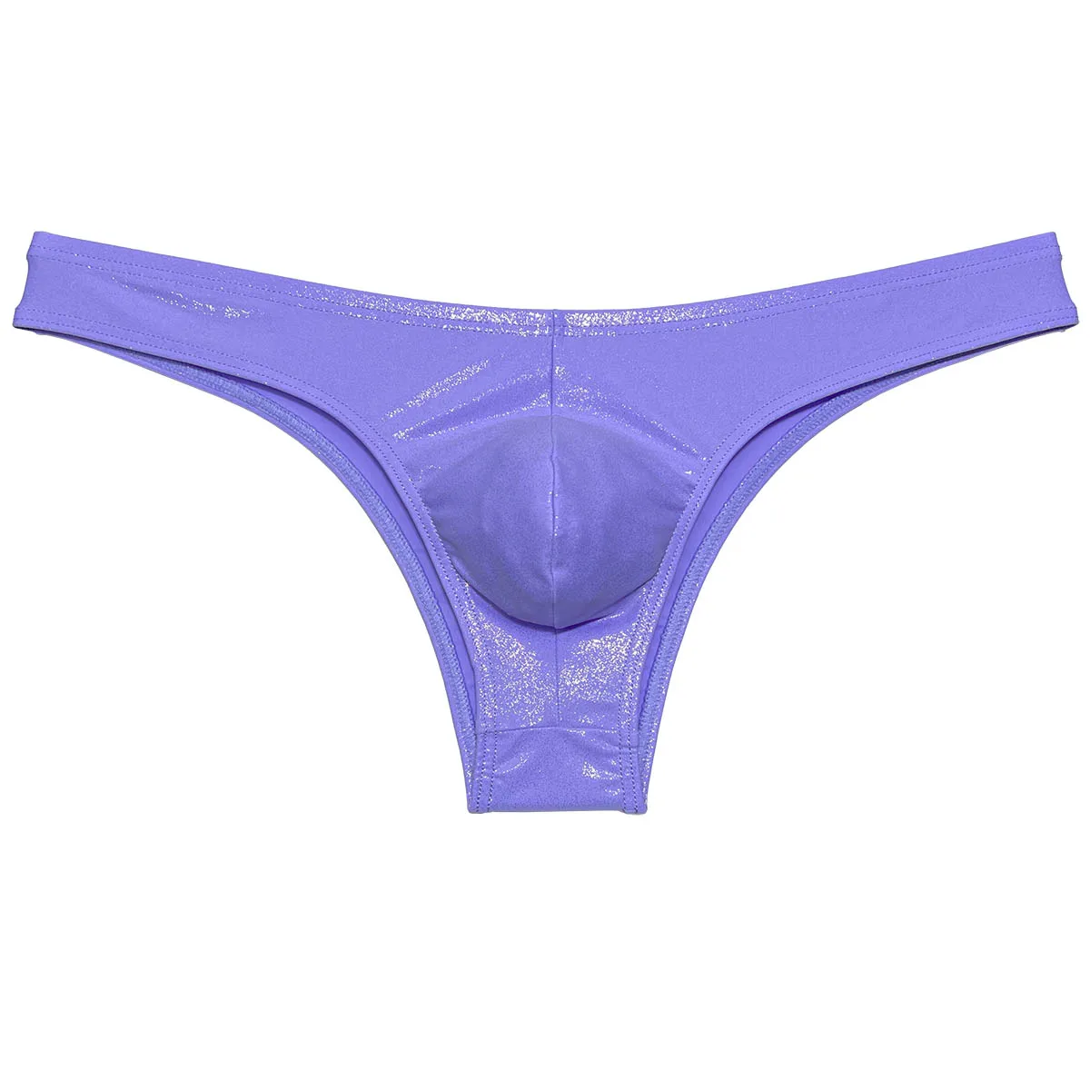 Mens Cheeky Swim Bikini Briefs Low-rise Tongs Half Hip Brazilian Underwear Glossy Breathable Quick-dry Panties Lingerie