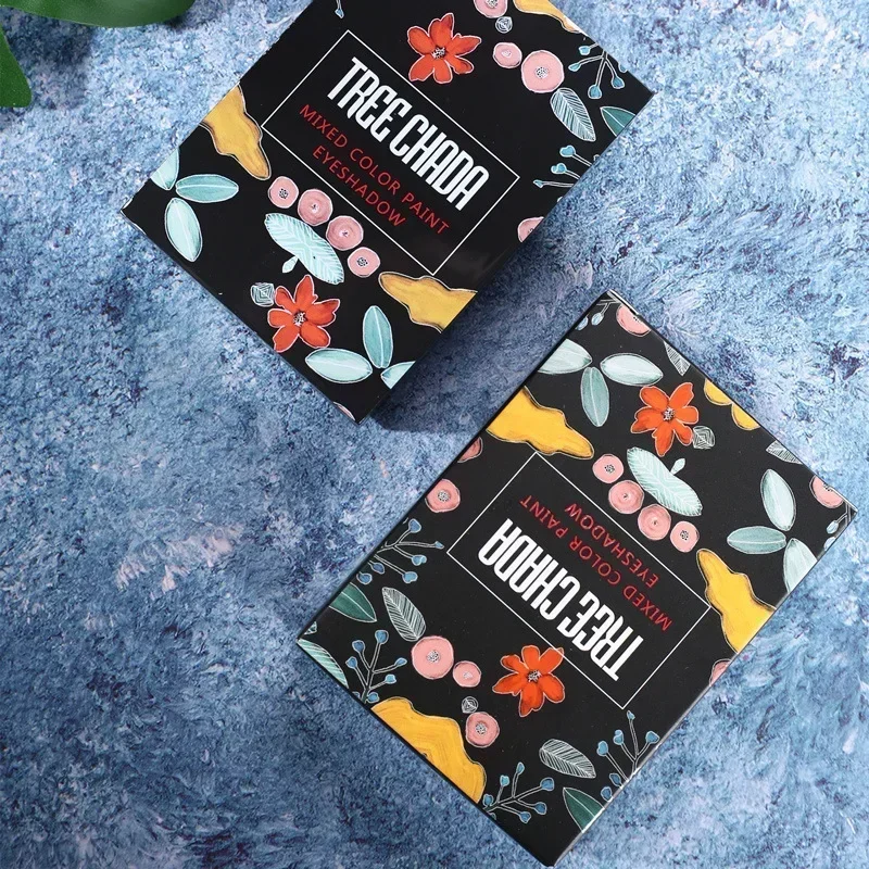 لوحة ظلال عيون أصلية عادية من TREECHADA على شكل فطر لؤلؤي غير لامع متدرجة تدوم طويلاً مقاومة للماء ومضادة للتعرق مستحضرات تجميل