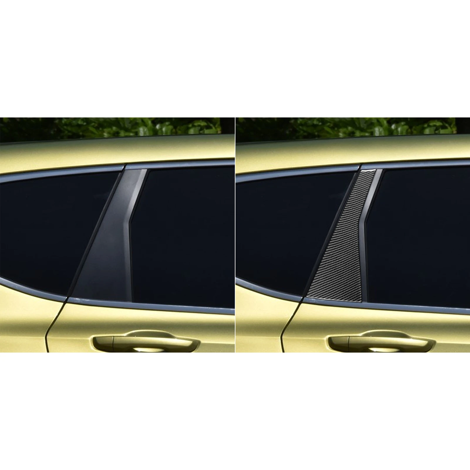 Car Accessories Carbon Fiber Outer B-pillar Door Post Panel Decals Interior Cover Trim Modified Sticker For Honda CRV 2017—2021