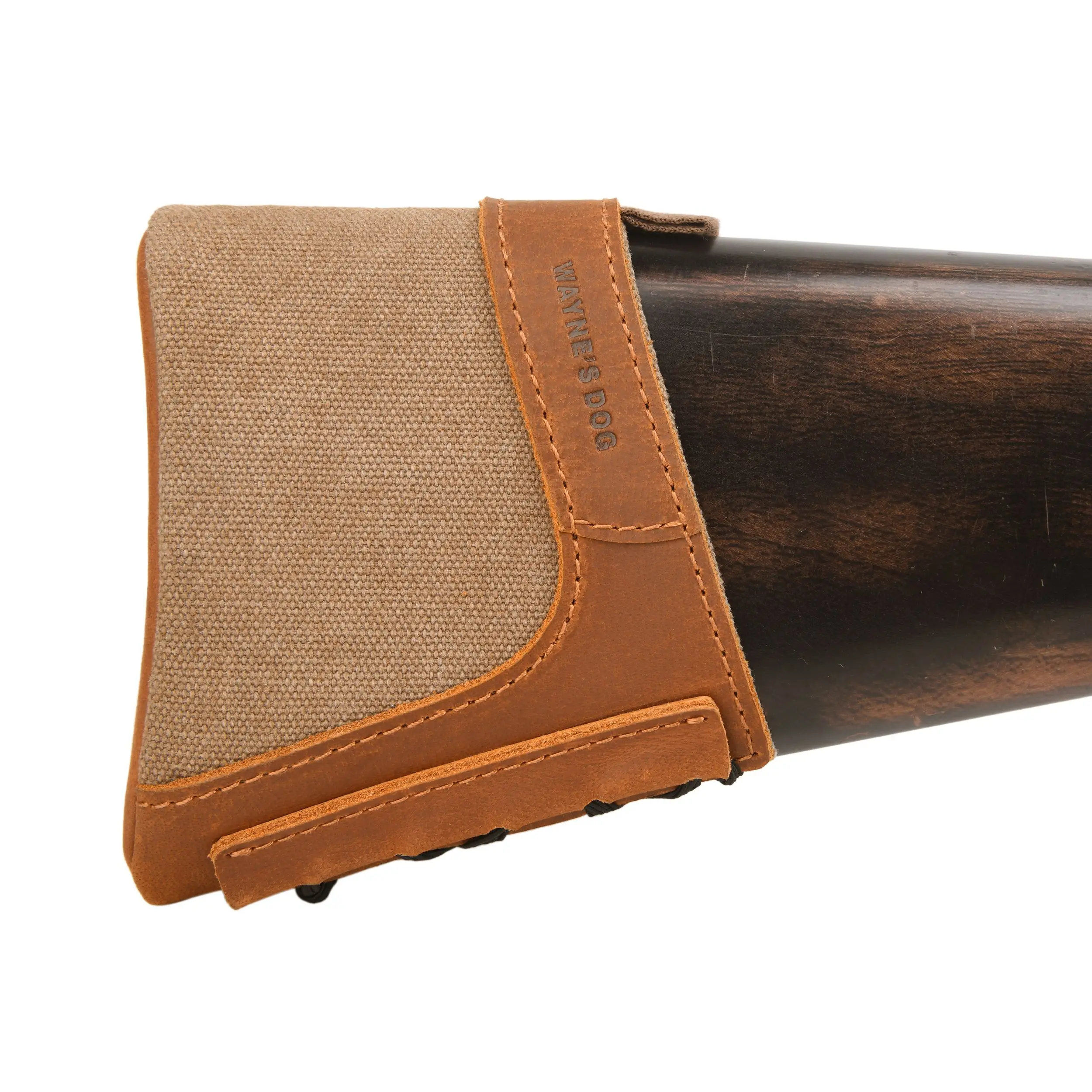 Leather Canvas Gun Recoil Pad for Shotgun and Rifle & Gun Buttstock Extension Cover in Black/Brown/Coffee