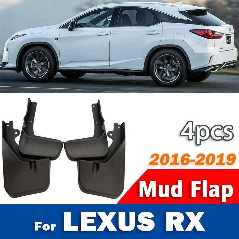 2016-2019 FOR Lexus RX AL20 RX200T RX450h RX400 Mudguard Mudflaps Fender Mud Flap Guards Splash mudguards Car Accessories 4pcs