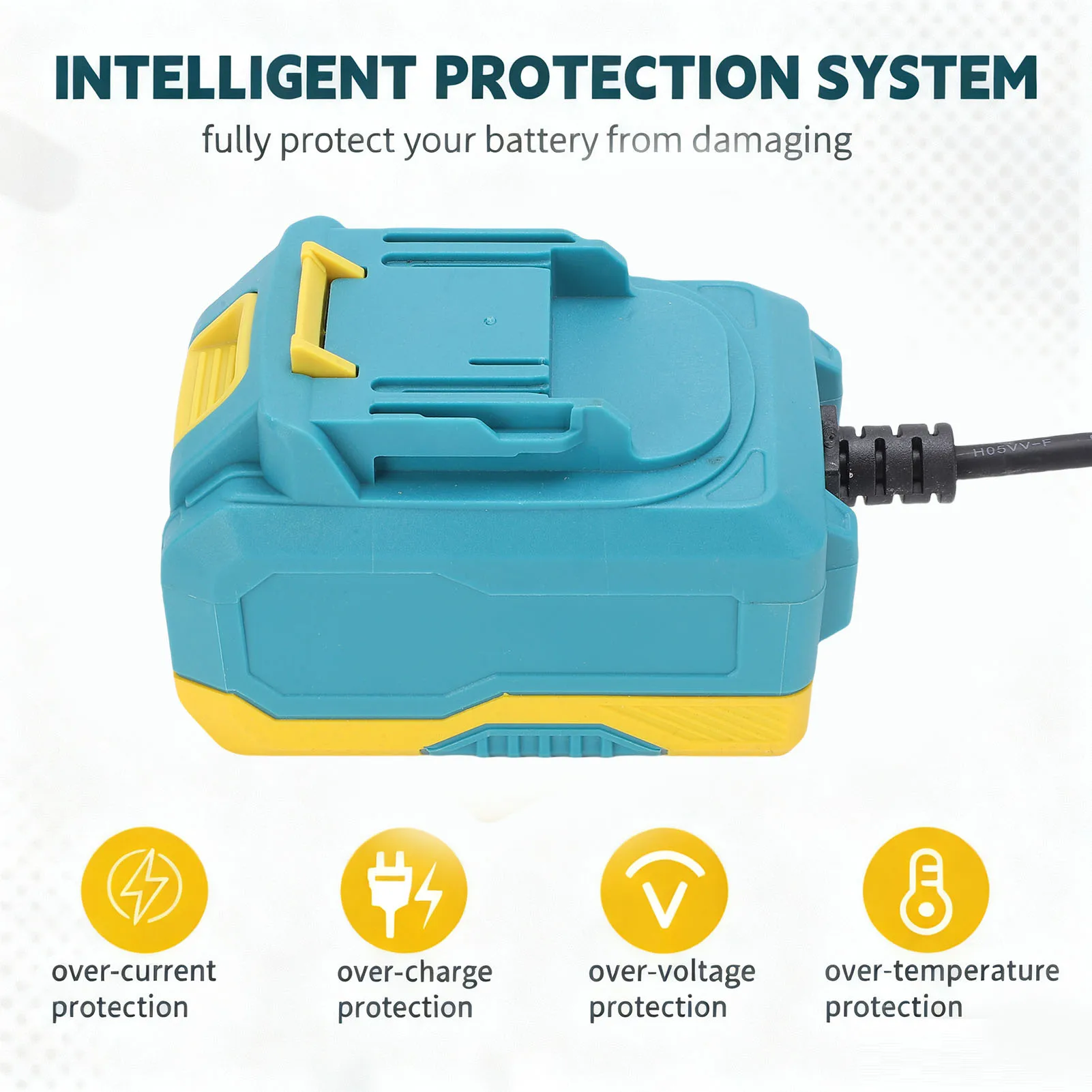 AC 220V to  20V Power Converter Fit for Makita Li Ion Battery Cordless Electric Tool Adapter with Intelligent Protecting Non