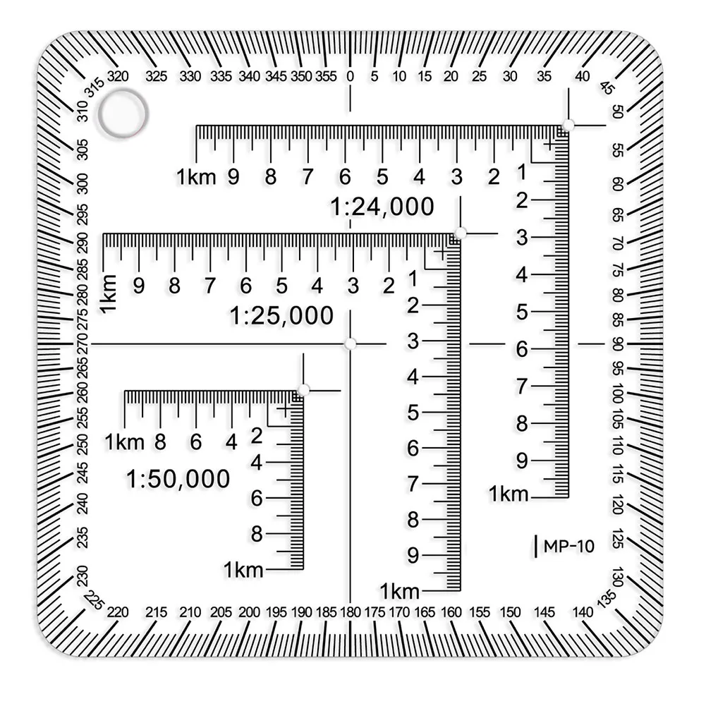 2.75 X 2.75 7 Cm X 7 Cm Construction Protractor Acrylic Coordinate Ruler Coordinate Ruler Transparent Material