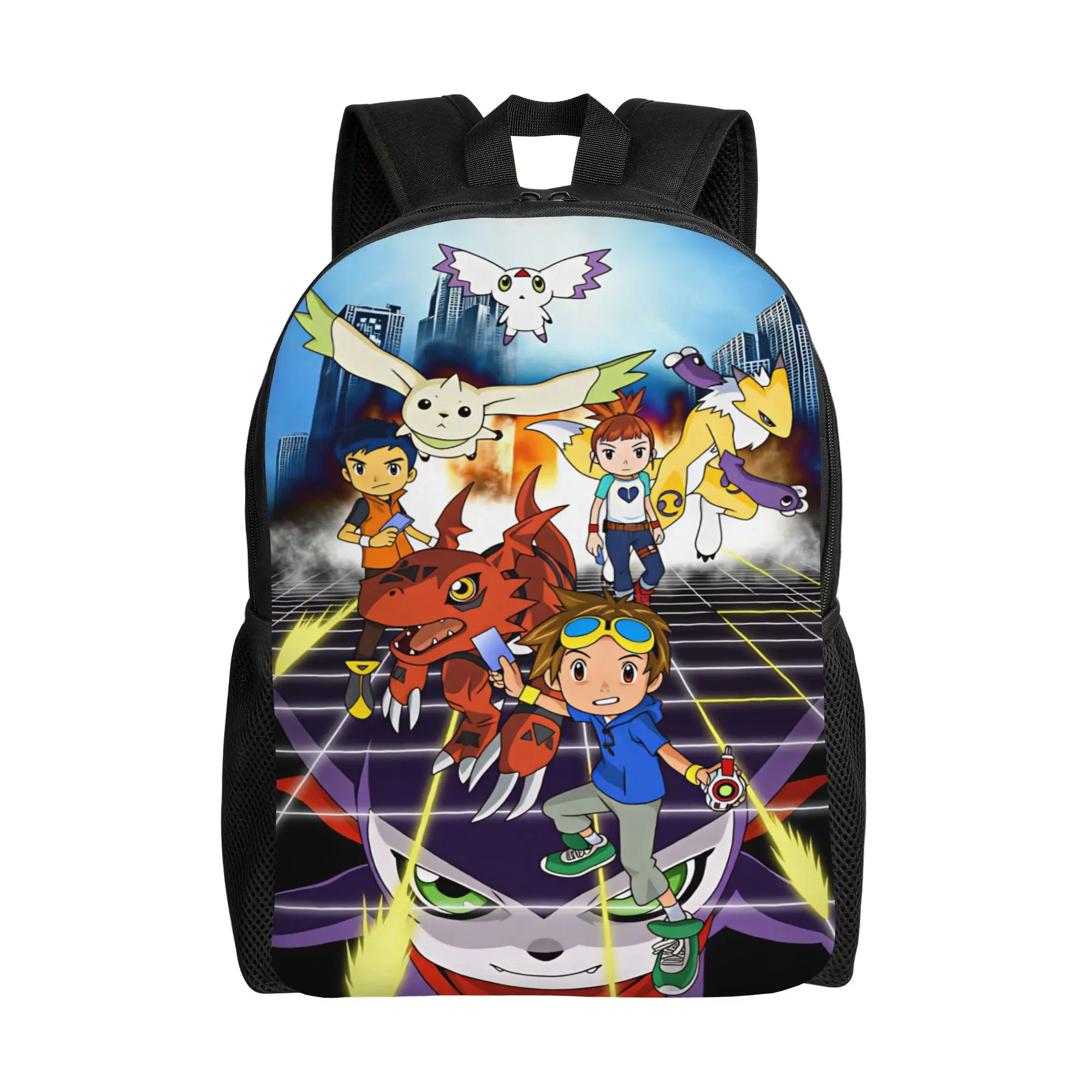 

Digimon Backpack Funny Backpacks Youth Outdoor Style Lightweight High School Bags Designer Rucksack