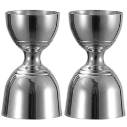 2025 New Bar Bell Jigger 2oz 1oz Cocktail Jigger Measuring Jigger for Bartending Shot Pourer Double tools shaker Cup