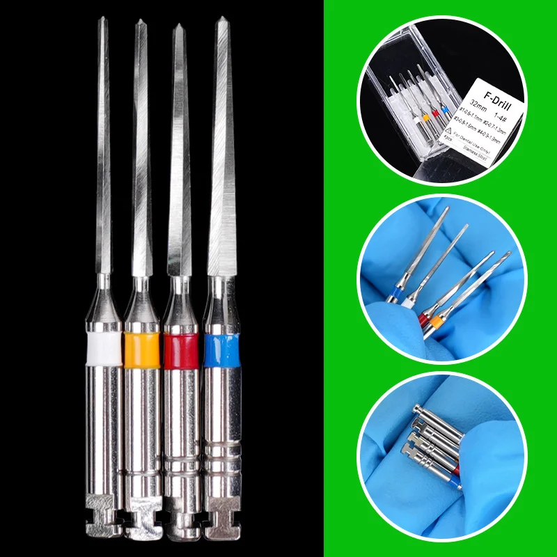 

Dental Fiber Post Drills Stainless Steel Endodontic Reamer Root Canal Reamer 32MM1-4# Dental Instrument