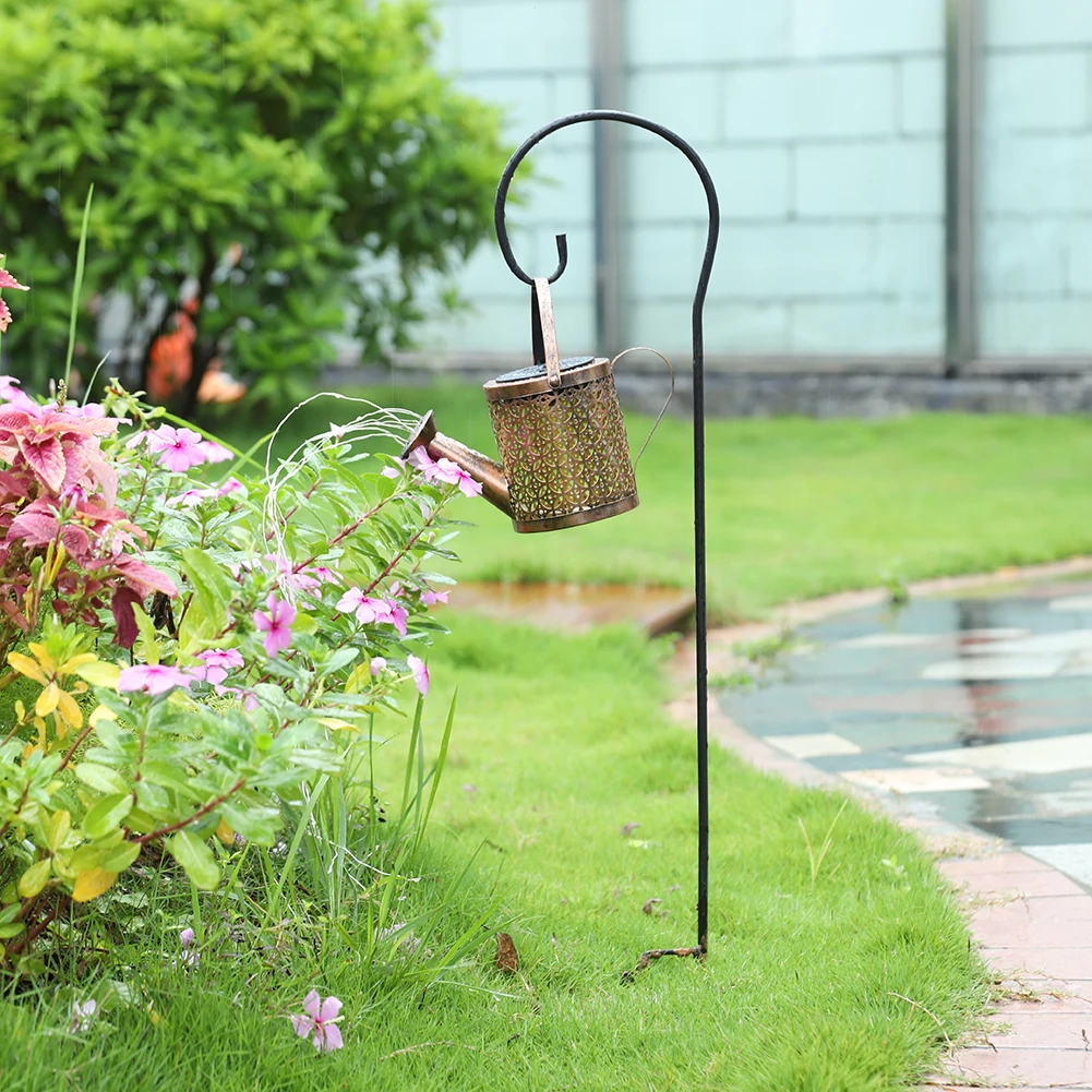 Hanging Lantern Bracket Garden Stake Outdoor Plant Stand Hanger Lantern Hooks Outdoor Patio Yard Garden Decoration