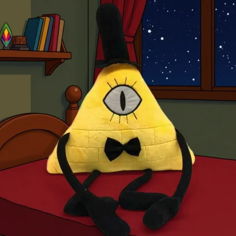 Gravity Falls Plush Toys Disney Animes Gravity Falls Bill Cipher Stuffed Plush Toys 28cm Cartoon Bill Cipher Plush Dolls Home Decoration Gift Child Girls