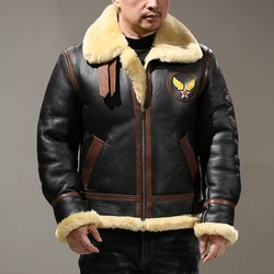 New Fashion Warm alta qualità B3 Bomber Fur uomo Plus cappotti in pelle di grandi dimensioni giacche addensate