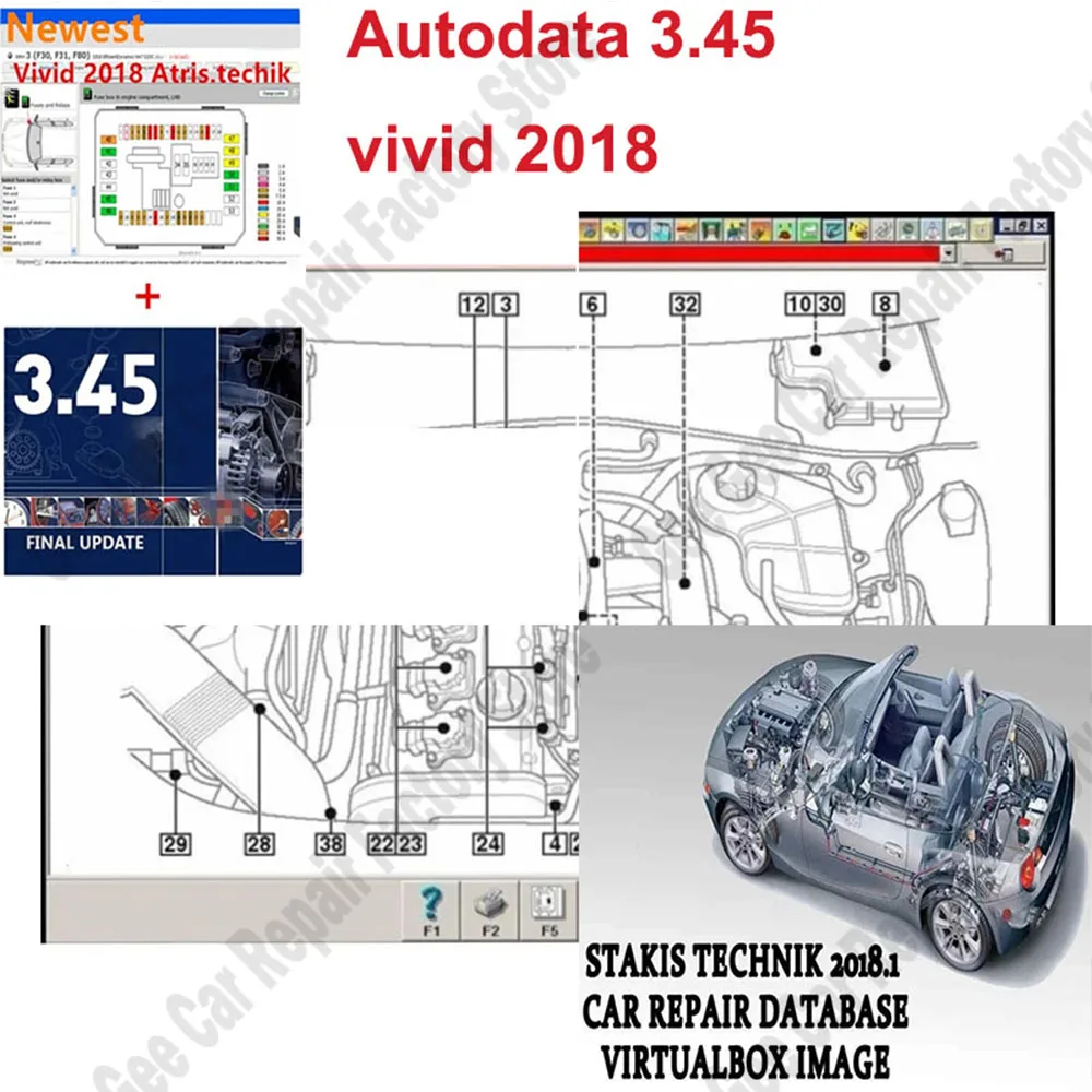 

New AutoData 3.45 obd2 scanner Software + Vivid 2018 Workshop Data Atris-Stakis Technik 2018.01V Multi languages Polish Spanish