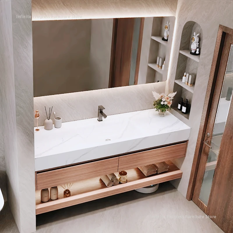

Smart ​​Bathroom Cabinets Multifunction Shower Shelf Narrow Ryobi Vanitys Bathroom Cabinets Plywood​​ Furniture Gabinetti MHYSG