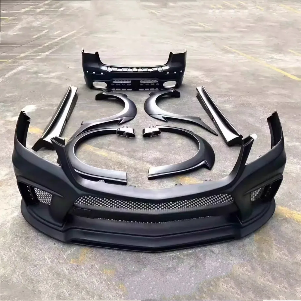 Body Kit For Mercedes-Benz W166 ML350 ML400 Modified Front Rear Bumper Side Skirt Eyebrow fog lamp frame Auto Accessories