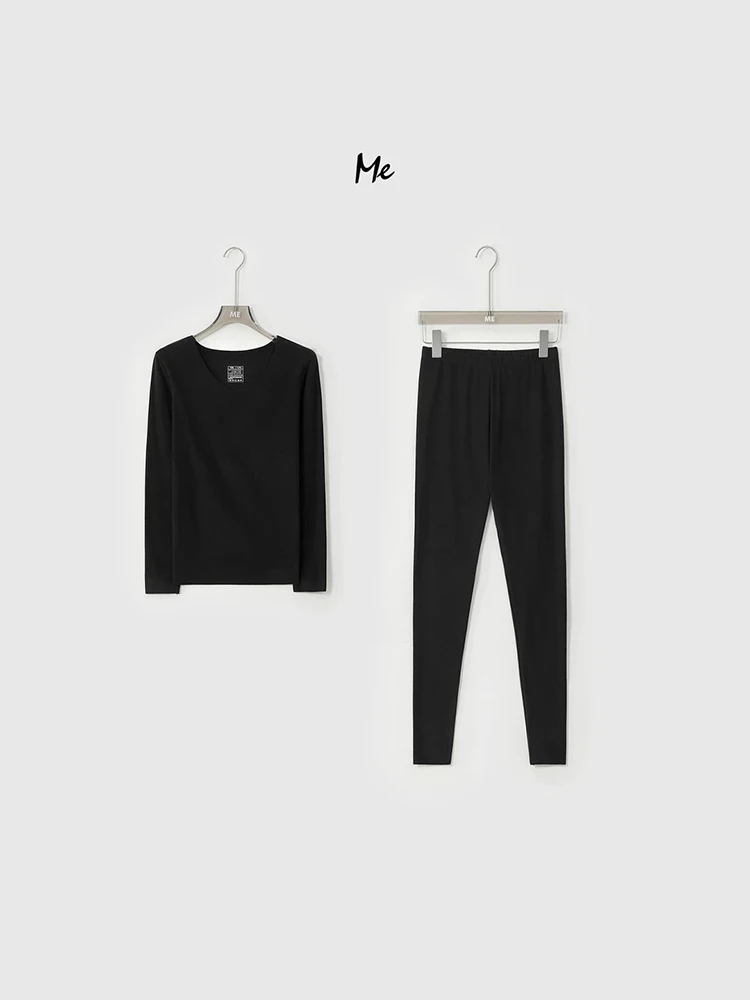 

Приятный для кожи теплый цельный комплект из флиса ME【Осенняя одежда от Lao Yang】MESA4568 Повседневный комплект с длинными рукавами и круглым вырезом H...