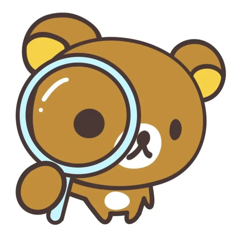 Q version Rilakkuma healing waterproof stickers student dormitory living room daily necessities decorative stickers