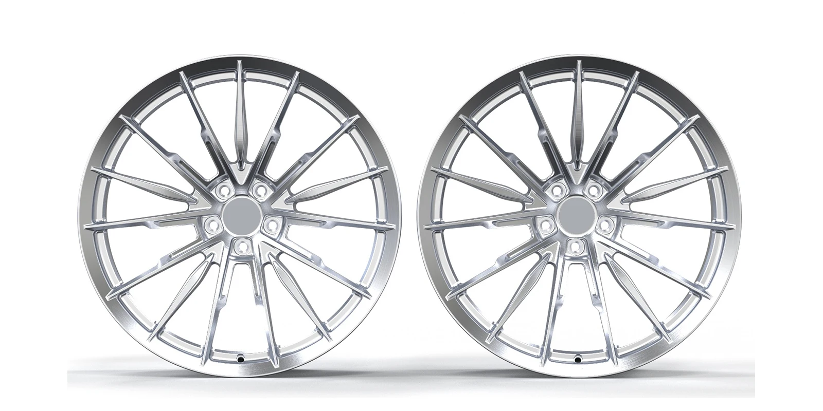 Finitura lucidante personalizzata Ruote per auto da corsa da 18-26 pollici Cerchioni forgiati 5 * 130 con labbro lucido