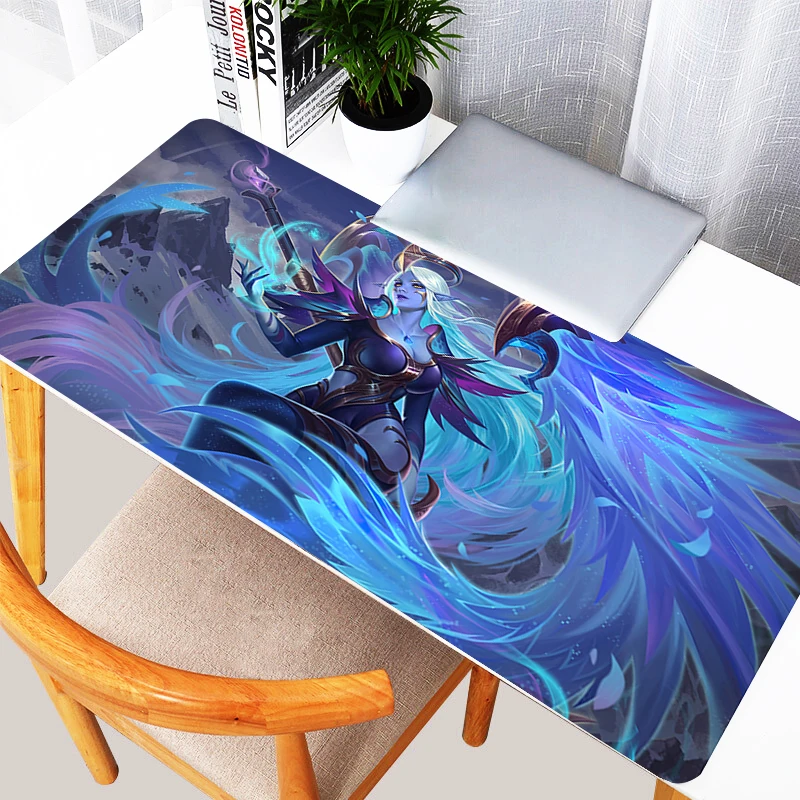 Soraka League Of Legends Mouse Pad PC Gaming Accessories Keyboard Rug Laptop Kawaii Gamer Cabinet Mousepad Anime Girl Desk Mat