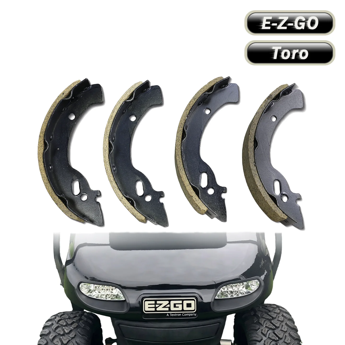 104-6818 Toro Golf Cart parts EZGO 160 Hydraulic Brake Shoe Set Hydraulic Brake Pads 75830-G01 104-6818
