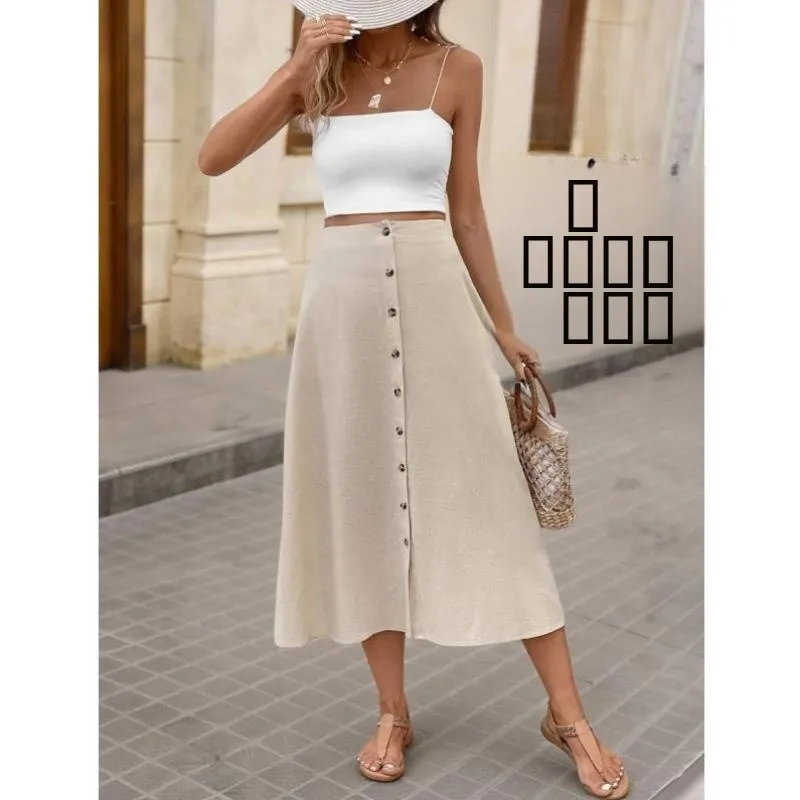 

Cross-Border New Sle Bots Frontal Flared Skirt Pants Vintage Sle Nine-Piece Pants Ci Walk Suitable Large Size Elastic