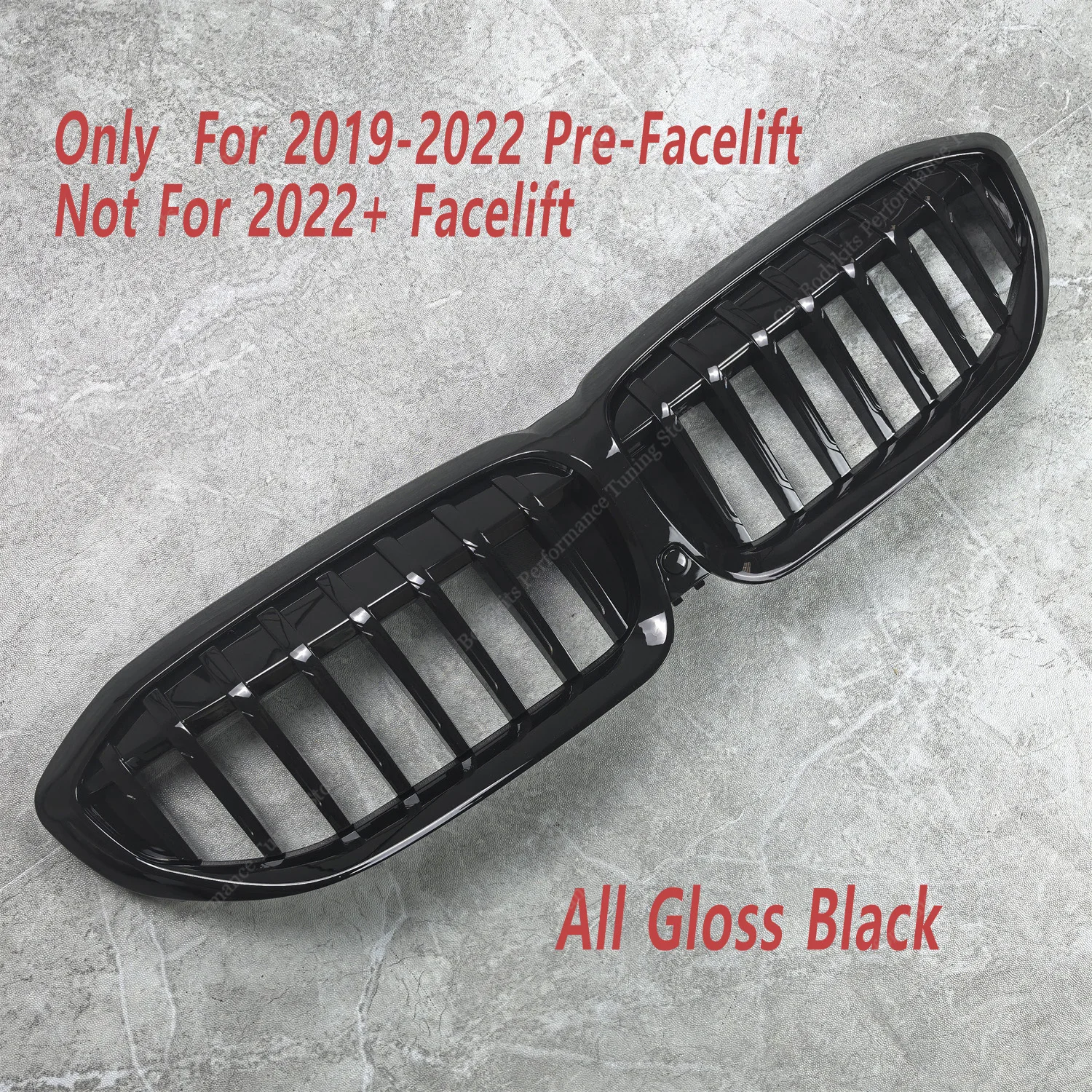 لمعان أسود M نمط المصد الأمامي بار مصبغة Bodykit لسيارات BMW G20 G21 320i 320d 330i 330e 330d M340i 2019-2022 ضبط ما قبل تجميل