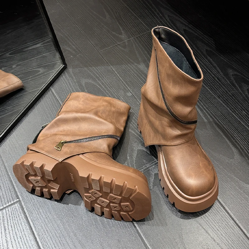 

Женские ботинки на платформе. Дизайнерская обувь на высоком каблуке. Зимние ботинки челси на молнии. Трендовые туфли-лодочки 202. Массивные зимние ботинки. Goth Mujer Zapatos.