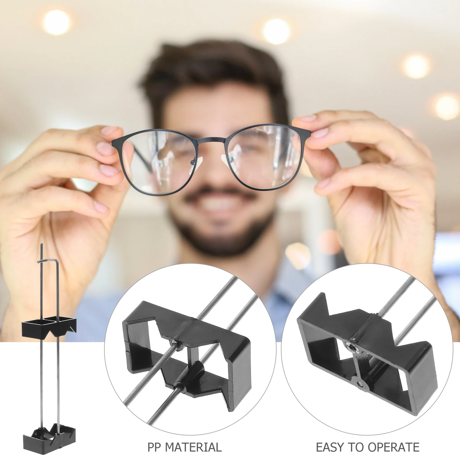 

Lens Dyeing Tool Eyeglasses Holder Stand Frame Accessories Tinting Rack Organizer Plastic Bracket Glasses Lens Clip Non Scratch