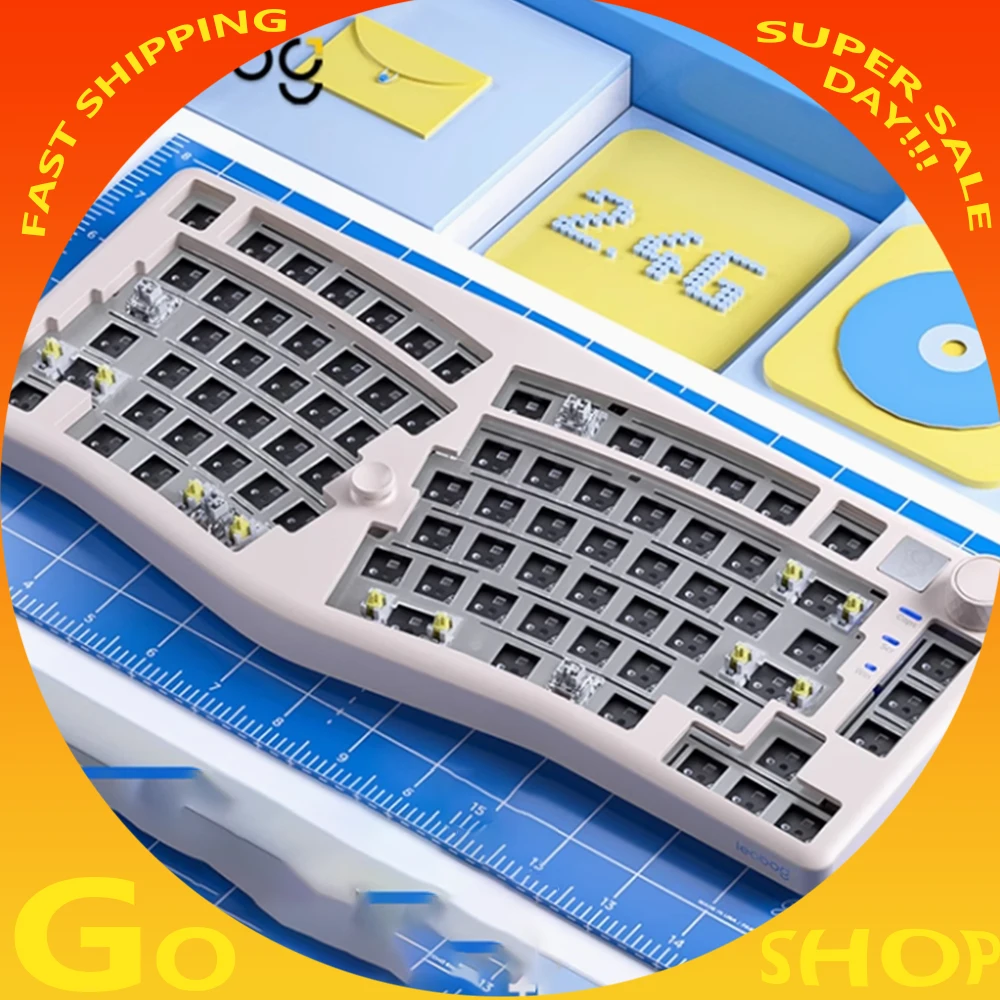 

Leobog Alice A75 Mechanical Keyboard Kit 2.4G Wireless Tri Mode Gamer Keyboard Ergonomics Hot Swap RGB Pc Gamer Accessories