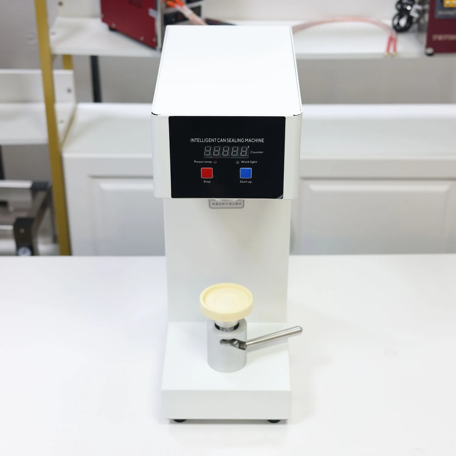 

QLS-180 High Performance Can Sealer Machine 220V for 55mm Cans with One Touch Start System