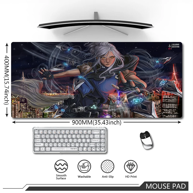 

Valorant Mouse Pad Gaming Mousepad Laptop Gamer Computer Desktop Mousepads Large Laptop Office Carpet XXL Natural Rubber Pads