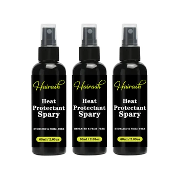 Hairash 60ml Spray chroniący przed ciepłem do włosów sprawia, że Spray do pielęgnacji błyszczące włosy wygładzania włosów jest wygodny etui podróżne
