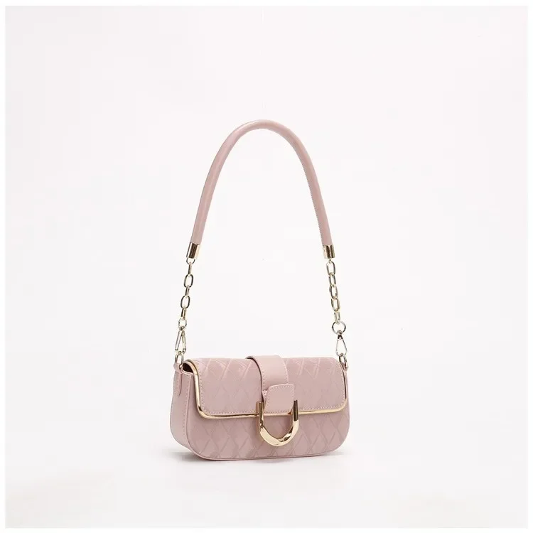 أنيقة بسيطة قوانغتشو المرأة تحت الإبط حقيبة 2025 نمط جديد واحد الكتف Crossbody الحلو حقيبة مربعة صغيرة