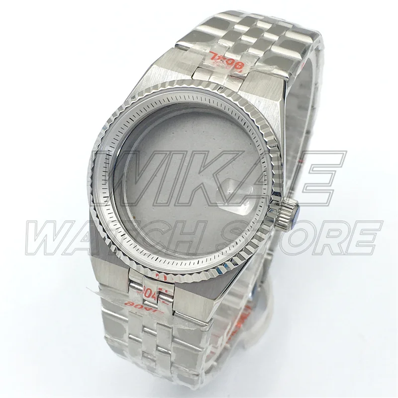 36mm40mm Land-Weller Nh35 Watch case Sapphire Crystal Waterproof Silver Case With Chapter Ring And Dial Hand Set Fit NH35 Movet