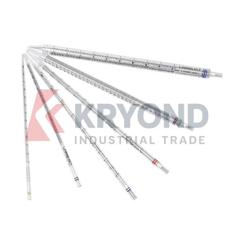 LABSELECT SP 033 005 5mL Serological Pipette Polystyrene Serum Pipets Plastic Wrapped DNase RNase Free Nonpyrogenic Lab 50PCS
