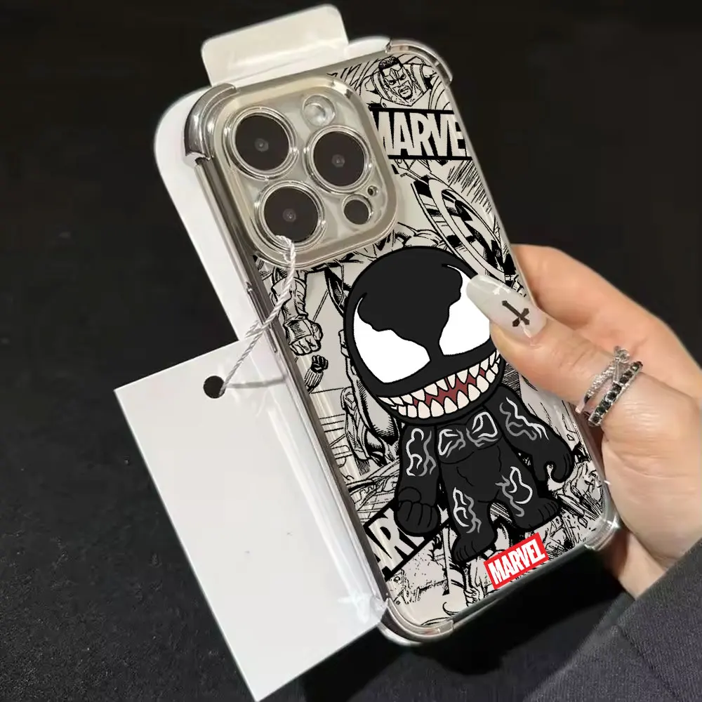 

Marvel Cartoon Venom Iron Man Hulk Phone Case For Xiaomi Poco X8 Pro Max Cases X5 X6 X7 F4 F5 F7 Pro F8Ultra M7 X8Pro Soft Cover