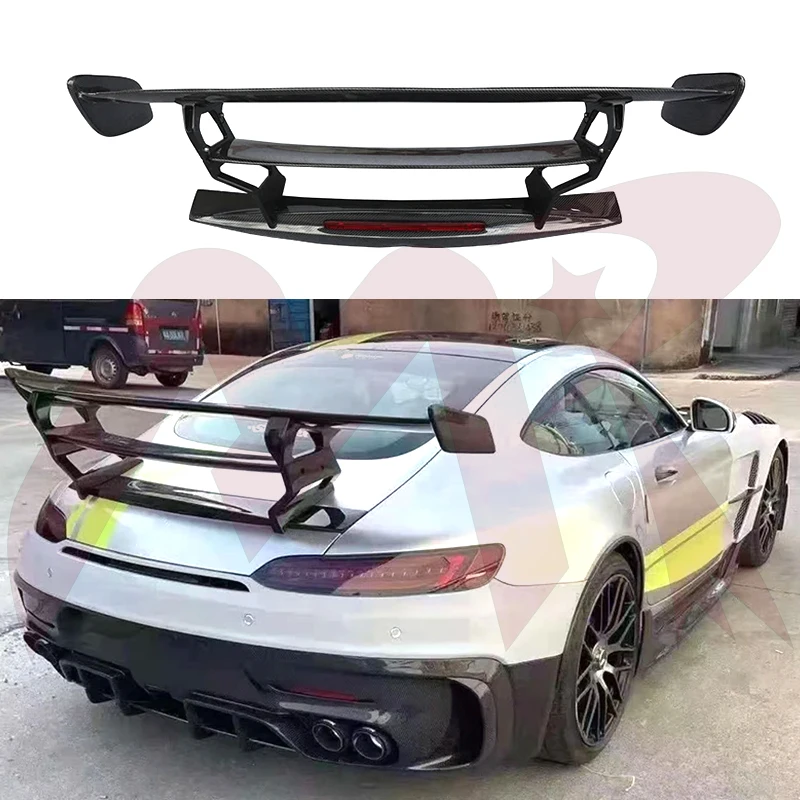 

Carbon Fiber Car Rear Wing Trunk Lip Spoiler Fits For Mercedes Benz AMG GT AMG BS Spoiler